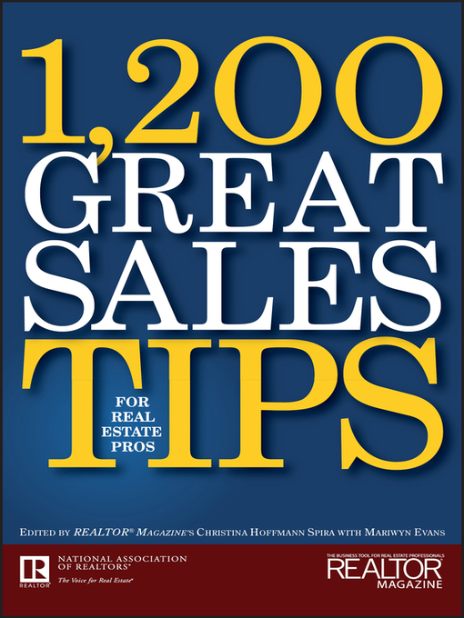 Title details for 1,200 Great Sales Tips for Real Estate Pros by Mariwyn Evans - Available